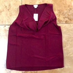 Cowl neck sleeveless top